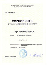 Kladieme dôraz na tímovú prácu a profesionalitu Exekútorský úrad Mgr. Martin Petruška